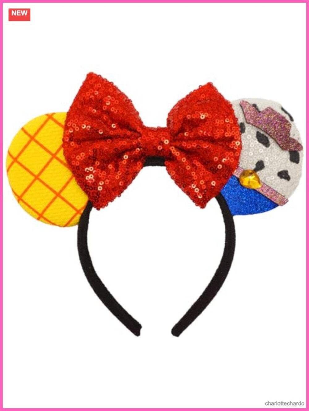 Cowboy Headband Sequin Fabric Adult Hair Accessory